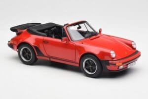 Porsche 911 930 Turbo Cabriolet Red Norev 1:18 187664 Diecast - image 6 of 8