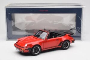 Porsche 911 930 Turbo Cabriolet Red Norev 1:18 187664 Diecast - image 8 of 8