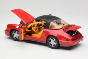 Porsche 911 964 Carrera 2 Targa Red Anson 1:18 30305-W Diecast - image 5 of 8