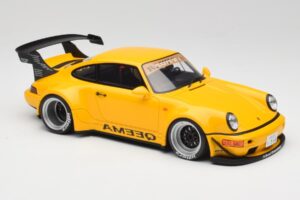 Porsche 911 964 RWB Keema Yellow GT Spirit 1:18 GT492 Resin - image 4 of 6