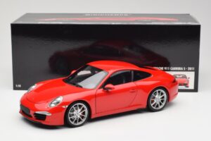 Porsche 911 991 Carrera S Guards Red Minichamps 1:18 100061020 Diecast - image 8 of 8