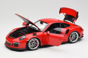 Porsche 911 991 GT3 RS Guards Red Silver Wheels AUTOart 1:18 78165 Diecast - image 2 of 8