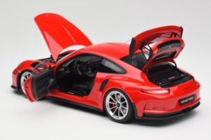 Porsche 911 991 GT3 RS Guards Red Silver Wheels AUTOart 1:18 78165 Diecast - image 5 of 8
