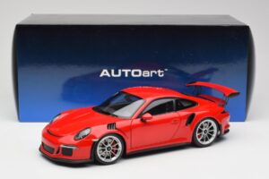 Porsche 911 991 GT3 RS Guards Red Silver Wheels AUTOart 1:18 78165 Diecast - image 8 of 8