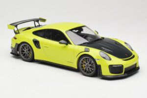 Porsche 911 991.2 GT2 RS Lime Green with Silver Wheels Minichamps 1:18 155068309 Diecast - image 4 of 6
