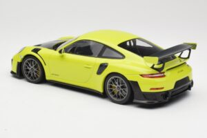 Porsche 911 991.2 GT2 RS Lime Green with Silver Wheels Minichamps 1:18 155068309 Diecast - image 5 of 6
