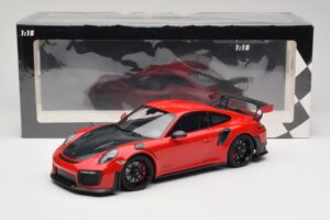 Porsche 911 GT2 RS 991.2 Red Black Wheels Minichamps 1:18 155968307 Diecast - image 6 of 6