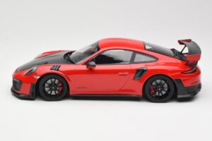 Porsche 911 GT2 RS 991.2 Red Black Wheels Minichamps 1:18 155068307 Diecast - image 3 of 6