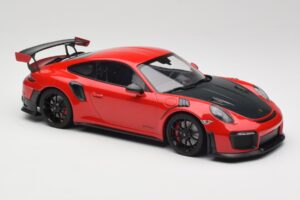 Porsche 911 GT2 RS 991.2 Red Black Wheels Minichamps 1:18 155968307 Diecast - image 4 of 6