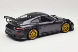 Porsche 911 991.2 GT2 RS Weissach Package Purple Metallic With Golden Magnesium Wheels Minichamps 1:18 153068322 Diecast - image 2 of 6
