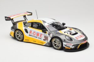 Porsche 911 991.2 GT3 R Rowe Racing #98 N. Muller / R. Dumas / M. Jaminet 24 Hours of Spa 2019 Minichamps 1:18 155196098 Diec - image 4 of 6
