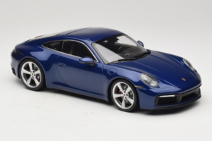 Porsche 911 992 Carrera 4S Blue Metallic Minichamps 1:18 153067327 Diecast - image 4 of 6