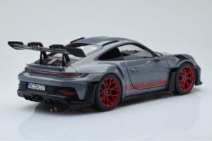 Porsche 911 992 GT3 RS Arctic Grey Pyro Red Norev 1:18 187350 Diecast - image 3 of 8