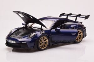 Porsche 911 992 GT3 RS Gentian Blue Metallic Norev 1:18 187363 Diecast - image 2 of 8