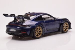 Porsche 911 992 GT3 RS Gentian Blue Metallic Norev 1:18 187363 Diecast - image 3 of 8
