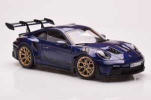 Porsche 911 992 GT3 RS Gentian Blue Metallic Norev 1:18 187363 Diecast - image 6 of 8