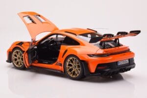 Porsche 911 992 GT3 RS Gulf Orange Norev 1:18 187360 Diecast - image 5 of 8