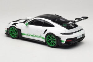 Porsche 911 992 GT3 RS Tribute to Carrera RS White Python Green Norev 1:18 187372 Diecast - image 7 of 8