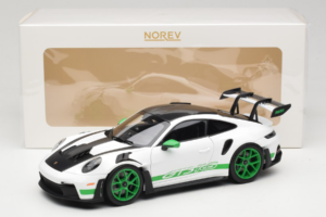 Porsche 911 992 GT3 RS Tribute to Carrera RS White Python Green Norev 1:18 187372 Diecast - image 8 of 8
