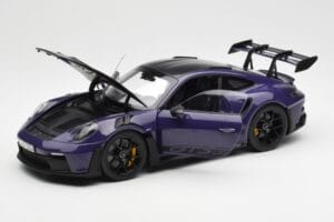 Porsche 911 992 GT3 RS Weissach Package Ultraviolet Norev 1:18 187368 Diecast - image 2 of 8