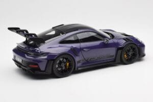 Porsche 911 992 GT3 RS Weissach Package Ultraviolet Norev 1:18 187368 Diecast - image 3 of 8