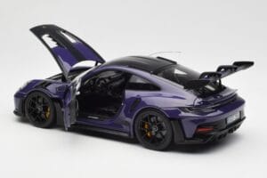 Porsche 911 992 GT3 RS Weissach Package Ultraviolet Norev 1:18 187368 Diecast - image 5 of 8
