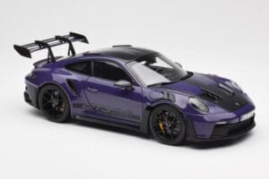 Porsche 911 992 GT3 RS Weissach Package Ultraviolet Norev 1:18 187368 Diecast - image 6 of 8