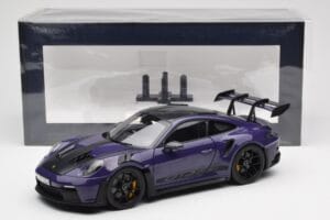 Porsche 911 992 GT3 RS Weissach Package Ultraviolet Norev 1:18 187368 Diecast - image 8 of 8