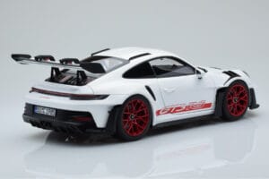 Porsche 911 992 GT3 RS White Pyro Red Norev 1:18 187352 Diecast - image 3 of 8