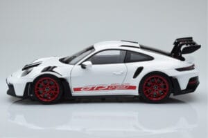 Porsche 911 992 GT3 RS White Pyro Red Norev 1:18 187352 Diecast - image 4 of 8