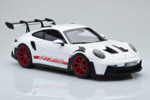 Porsche 911 992 GT3 RS White Pyro Red Norev 1:18 187352 Diecast - image 6 of 8