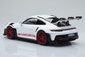 Porsche 911 992 GT3 RS White Pyro Red Norev 1:18 187352 Diecast - image 7 of 8