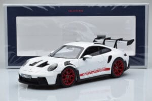 Porsche 911 992 GT3 RS White Pyro Red Norev 1:18 187352 Diecast - image 8 of 8