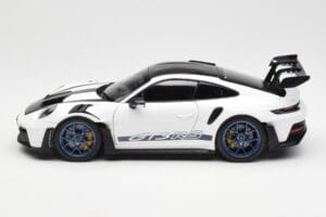 Porsche 911 992 GT3 Weissach Package White & Indigo Blue Norev 1:18 187353 Diecast - image 4 of 8