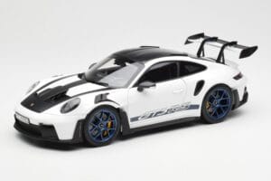 Porsche 911 992 GT3 Weissach Package White & Indigo Blue Norev 1:18 187353 Diecast