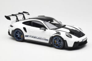 Porsche 911 992 GT3 Weissach Package White & Indigo Blue Norev 1:18 187353 Diecast - image 6 of 8