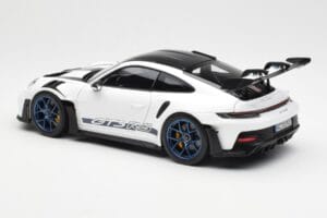 Porsche 911 992 GT3 Weissach Package White & Indigo Blue Norev 1:18 187353 Diecast - image 7 of 8