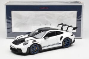 Porsche 911 992 GT3 Weissach Package White & Indigo Blue Norev 1:18 187353 Diecast - image 8 of 8
