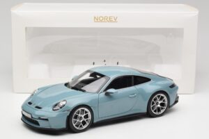 Porsche 911 992 S/T Meissen Blue Norev 1:18 187470 Diecast - image 8 of 8