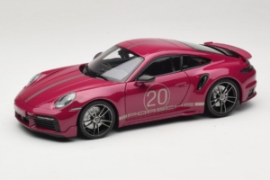 Porsche 911 992 Turbo S Coupe Sport Design Red Minichamps 1:18 113069075 Diecast
