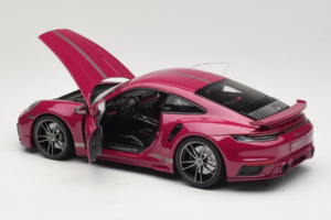 Porsche 911 992 Turbo S Coupe Sport Design Red Minichamps 1:18 113069075 Diecast - image 5 of 8