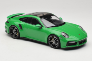 Porsche 911 992 Turbo S Green Minichamps 1:18 153069077 Diecast - image 4 of 6