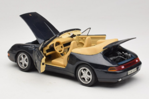 Porsche 911 993 Cabriolet Dark Blue Tchibo 1:18 46619 Diecast - image 5 of 8