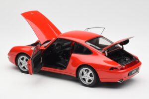 Porsche 911 993 Carrera Red AUTOart 1:18 78132 Diecast - image 5 of 8