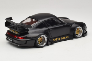 Porsche 911 993 RWB Matt Black With Gold Wheels AUTOart 1:18 78154 Composite - image 3 of 8