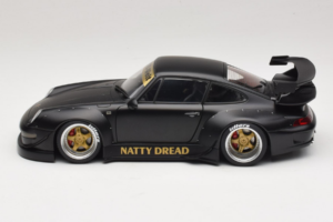 Porsche 911 993 RWB Matt Black With Gold Wheels AUTOart 1:18 78154 Composite - image 4 of 8