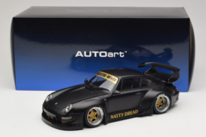 Porsche 911 993 RWB Matt Black With Gold Wheels AUTOart 1:18 78154 Composite - image 8 of 8