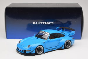 Porsche 911 993 RWB Sky Blue Gun Grey Wheels AUTOart 1:18 78152 Composite - image 8 of 8