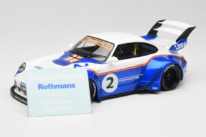Porsche 911 993 RWB X Liberty Walk White With Blue GT Spirit 1:18 GT530 Resin - image 6 of 8