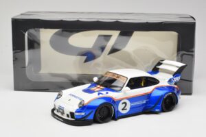 Porsche 911 993 RWB X Liberty Walk White With Blue GT Spirit 1:18 GT530 Resin - image 8 of 8